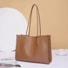 Genuine Leather Bucket Tote: New Style Soft Cowhide Commuter Shoulder Bag, Large Capacity, Versatile for Women - Model 5506