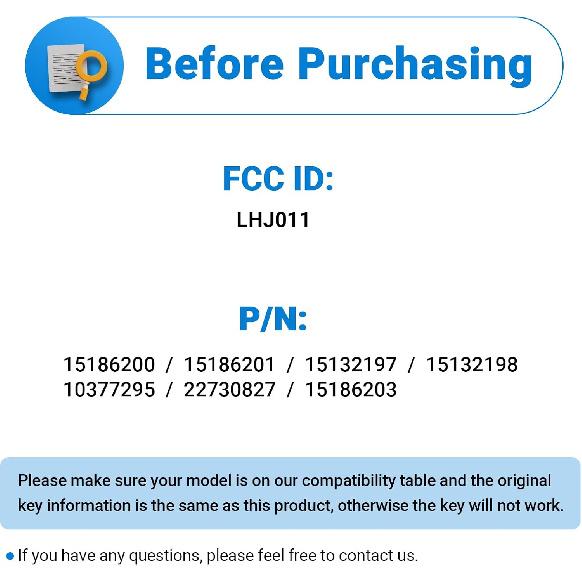 Замена брелока сигнализации для автомобиля без ключа для Chevy Chevrolet Silverado Tahoe Avalanche Equinox SSR Suburban/GMC Sierra Yukon/Cadillac 2003-2007 гг.