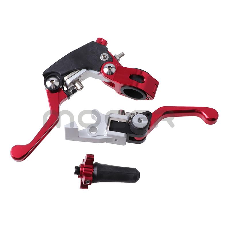 Racing CNC Aluminum Foldable 360 Clutch Brake Levers Handle Save Effort For CR CRF YZF EXC Bosuer Kayo T2 T4 T6 K2 K6 K6R KT250