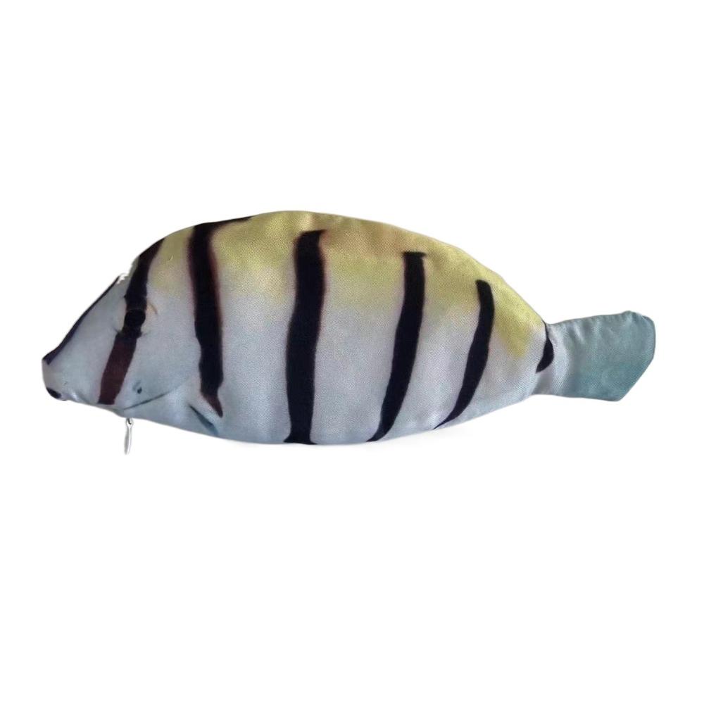 Carp Fish Shape Pen Bag Clownfish Stationery Storage Bag Waterproof Fish Pencil Case Kids