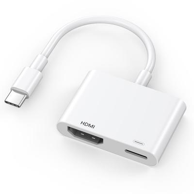 К HDMI адаптер для подключения iPhone 16 к адаптеру HDMI с быстрой зарядкой 100 Вт Подключение iPhone Pro Pro Max к HDTV проектору монитору USB-C