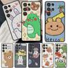 Кавайные Кролики Медведи Корейская масляная живопись Чехол для Samsung Galaxy S22 S21 Ultra Note 20 S8 S9 S10 Note 10 Plus S20 FE S21 FE Чехол