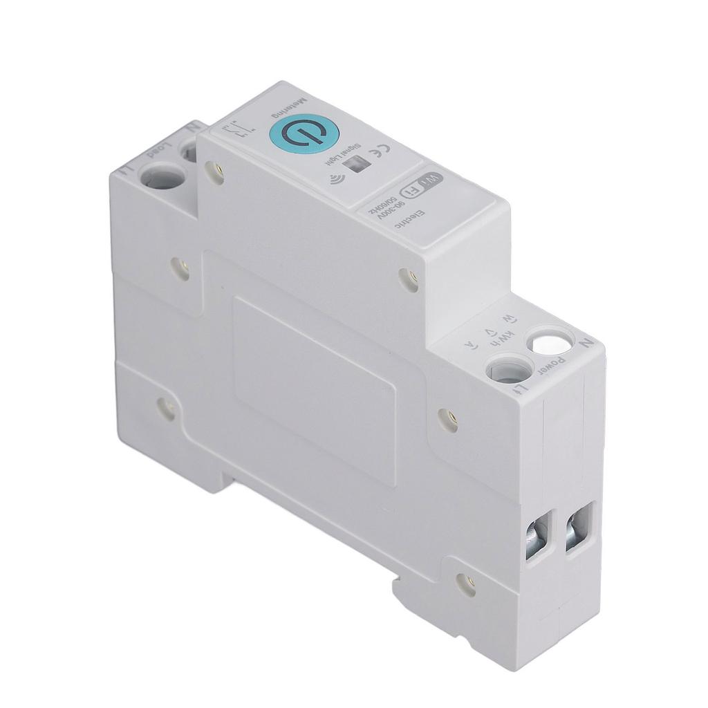 WiFi Smart Circuit Breaker with Metering Wireless Remote Control Switch Breaker for Home Use DIN