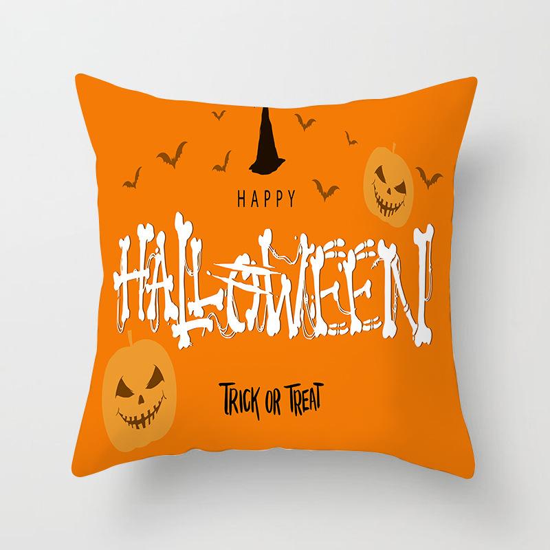 New Halloween Pumpkin Series Pillow Cover Festive Home Sand Release Art Pillow Cushion Cover