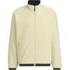 Adidas FW24 Теплая тканая куртка с логотипом бренда, двусторонняя молния с длинным рукавом, куртка унисекс, песочно-коричневый, черный JI6656