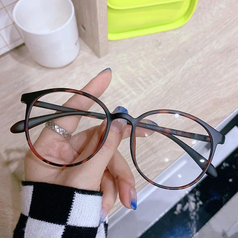 Унисекс круглые очки для близорукости Сверхлегкие мужские и женские близорукие очки синий свет минус диоптрии очки ретро HD линзы очки
