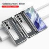 Transparent Electroplated PC Case Galaxy Z Fold8 Ultra With Pen Slot Flat Hinge Support Stand