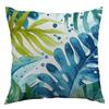 Plant Leaf Letter Cushion Cover Short Plush Printed Pattern Pillow Cover Home Decoration Sofa Decorative Cushion Cover