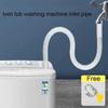White Air Conditioner Drain Hose Thickened Extension Pipe New Drainpipe