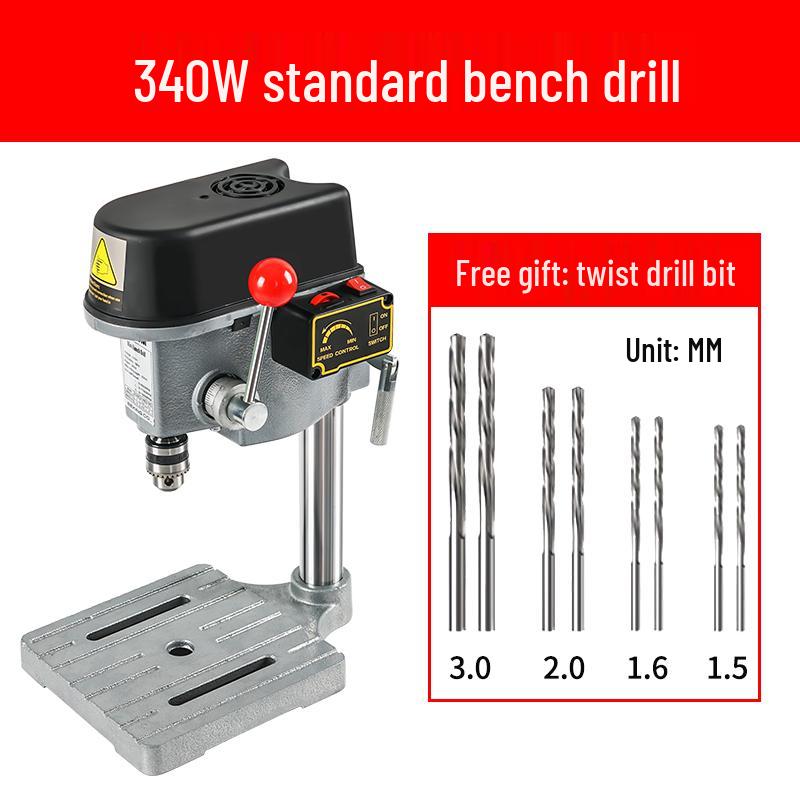 Compact 220V High-Precision Multifunctional Drill Press for Household and Industrial Use