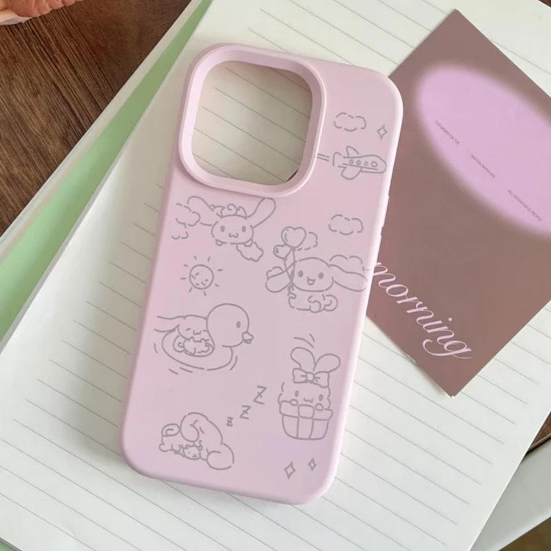 Swimming for Apple for IPhone17/16pro Mobile Phone Case 14 Glutinous Rice 13 Liquid 12 Large Holes 11 Soft