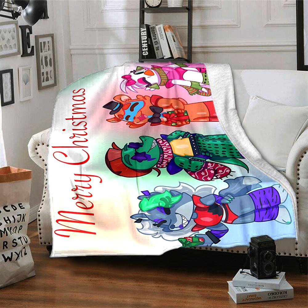 Christmas Friends Celebration Blanket Soft Throw Blanket For Home Bedroom Bed Sofa Travel Office Solid Christmas Blanket