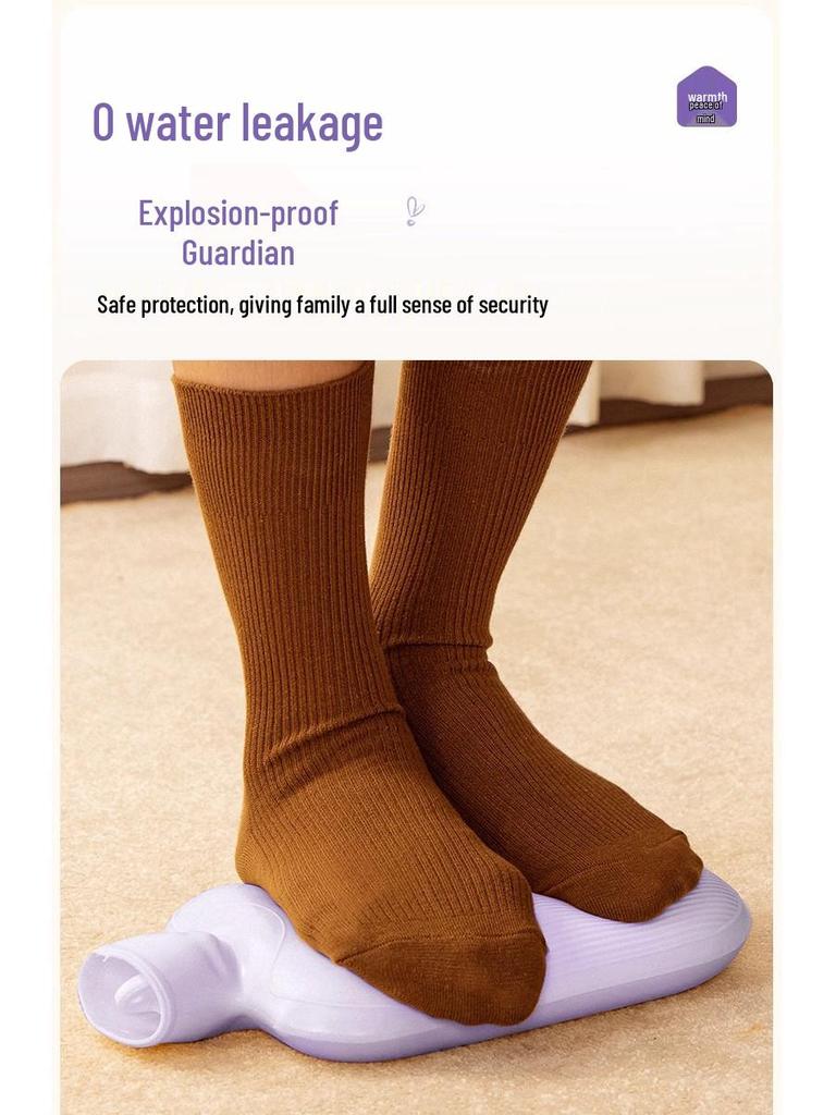 Plush Imitation Rabbit Fur Hot Water Bottle: Hand, Foot, and Bed Warmer