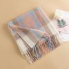 Style Literary and Retro Plaid Imitation Cashmere Scarf Women's Fashion Commuting Versatile Warm Scarf Shawl