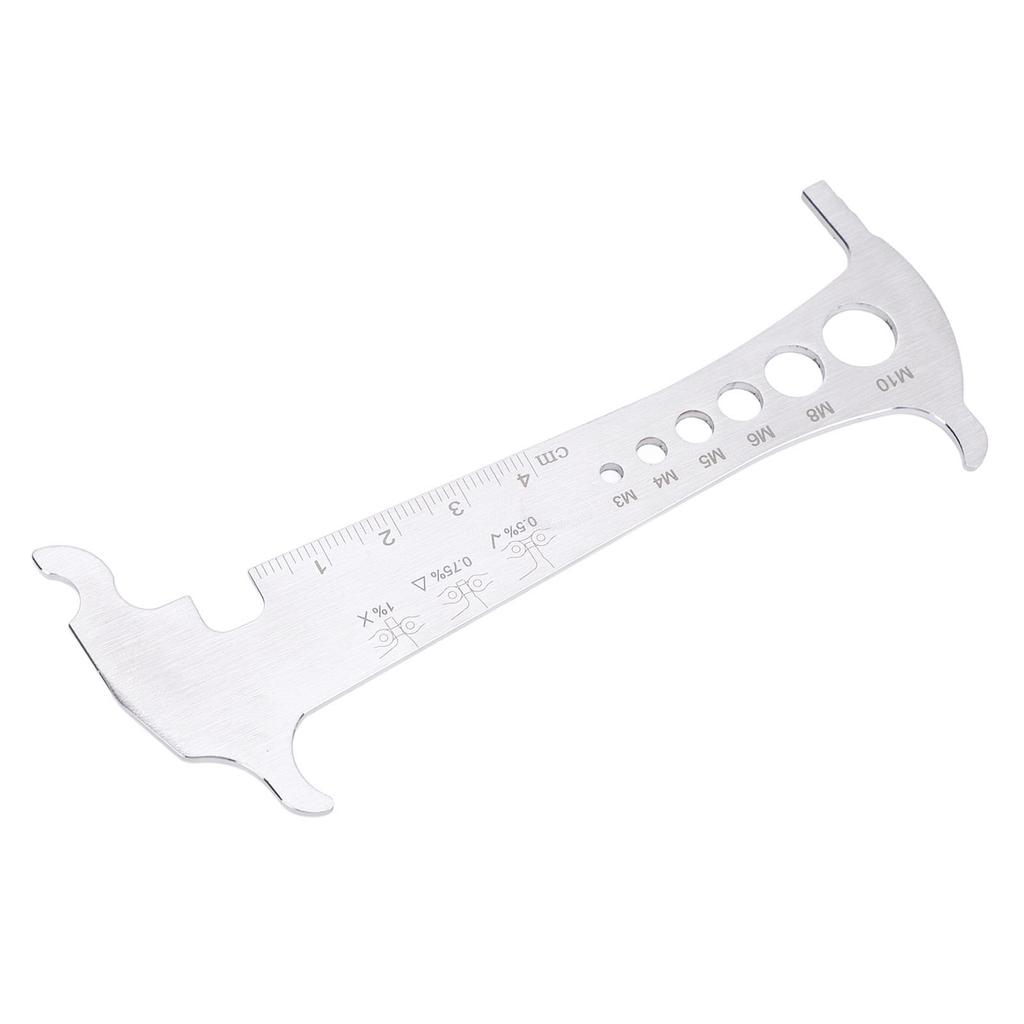 Chain Wear Indicator Checker Gauge Measuring Ruler Tool Mountain Cycling Repair Part