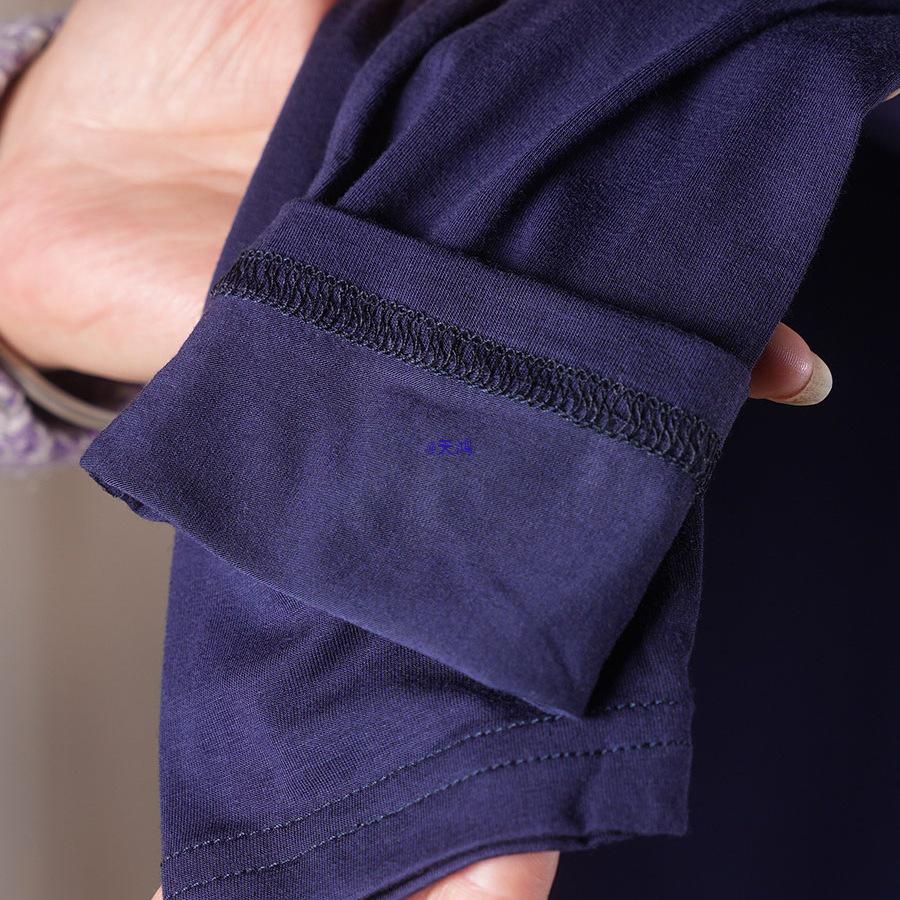 Мужской термокомплект из модала и хлопка с длинным рукавом - Легкий базовый слой с круглым вырезом для осени и зимы