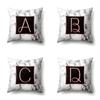Полиэстеровая наволочка 26 английских букв розовое золото дом мрамор декоративная наволочка с принтом