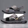 Мужские сандалии оптом летние нескользящие пляжные туфли мужские торговые большого размера новые шлепанцы для отдыха на улице сандалии D250