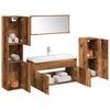 5 Piece Bathroom Furniture Set Reclaimed Wood Look Engineered Wood