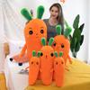 1 шт. супер милая морковка плюшевая кукла плед игрушки подушка для сна новая игрушка для вышивки овощей