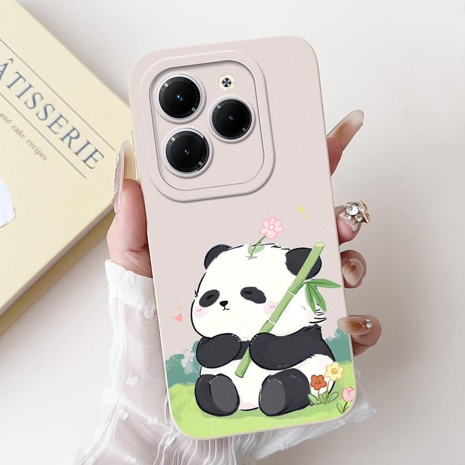 Чехол для Infinix Hot 40 Pro Hot 40 40i 40Pro Hot40 Hot40i Милый Мультяшный Панда Кролик Мягкий Силиконовый Ударопрочный Чехол для Телефона