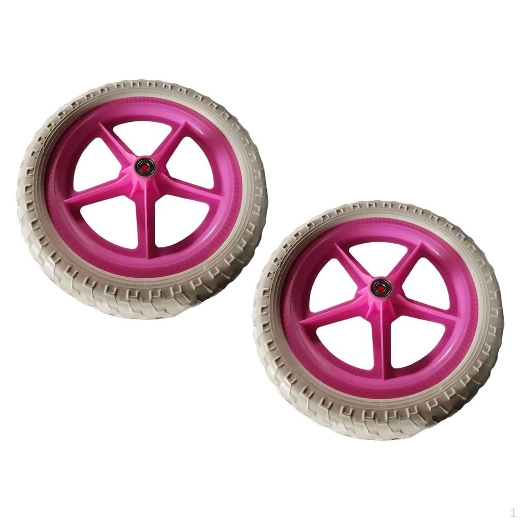 1 Pair 27cm Lightweight Non-slip Replacement Balance Bike Wheels Repair Birthday Gift Toys