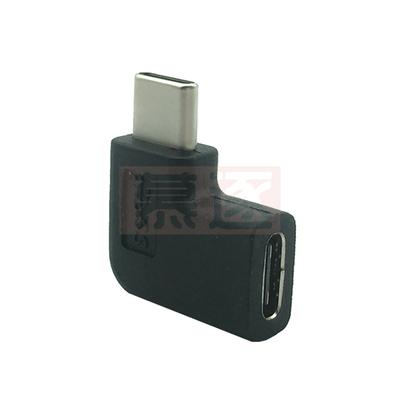 Угловой адаптер-удлинитель USB Type-C (папа-мама) с изгибом 90° вверх и вниз, для передачи данных