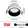 9w three-color dimmable, 75mm cutout