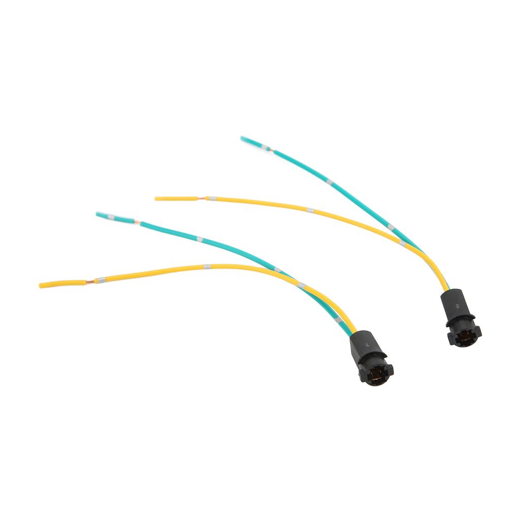 2pcs Bulb Base 12V Heat Resistant T5 LED Light Bulb Sockets with Wire for Industrial Equipment