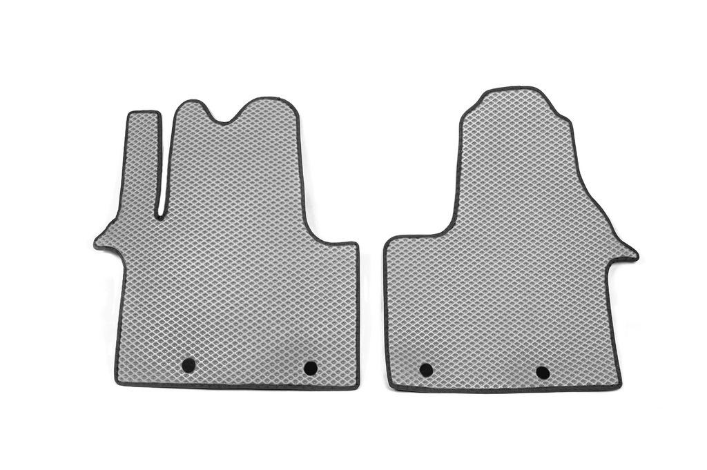 Коврики (2 шт, EVA, серые) для Opel Vivaro 2015-2019 гг