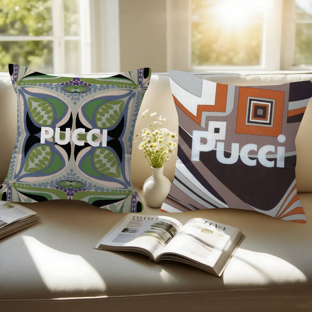 E-Emilio P-Pucci Логотип Мода Чехол на подушку Дюймы Декор в деревенском стиле Домашние декоративные чехлы на подушки для дивана