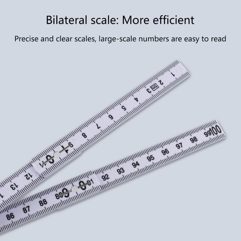 2 шт. Складная линейка 1 метр, Инженерный измерительный инструмент для точных измерений при ремонте зданий