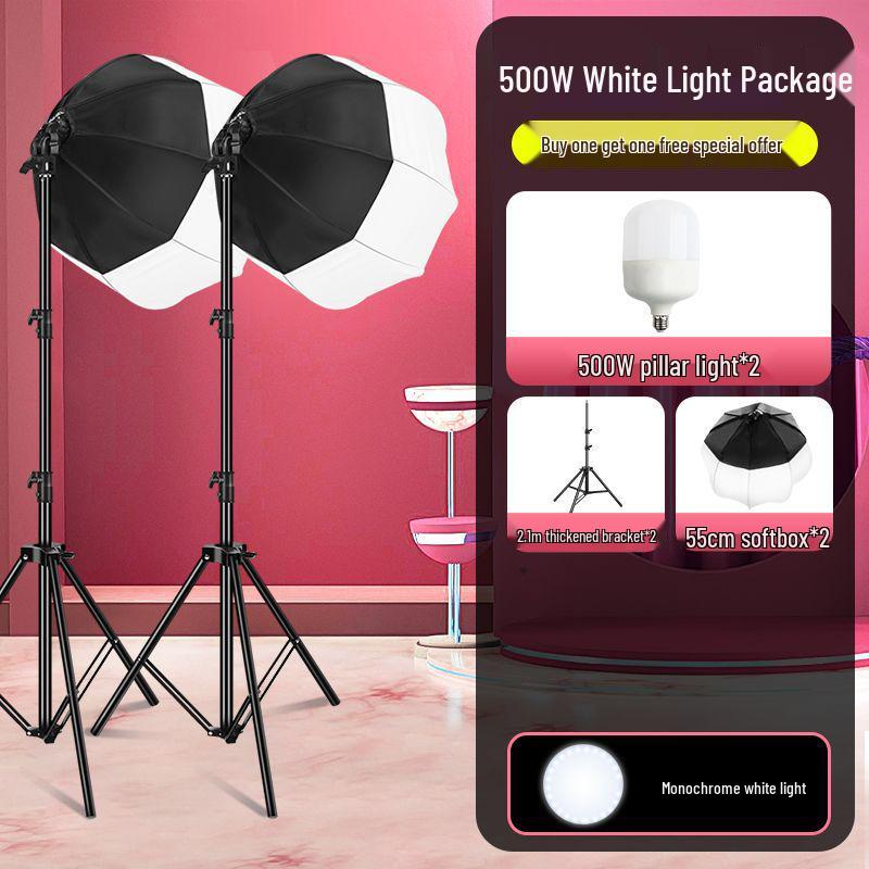800W Ultra-Bright Spherical Fill Light for Professional Beauty Photography and Indoor Clothing Shoots