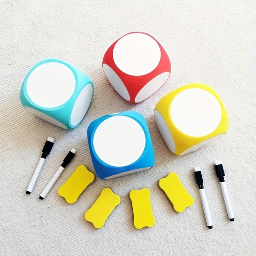 Erasable And Reusable EVA Whiteboard Dice 10ML