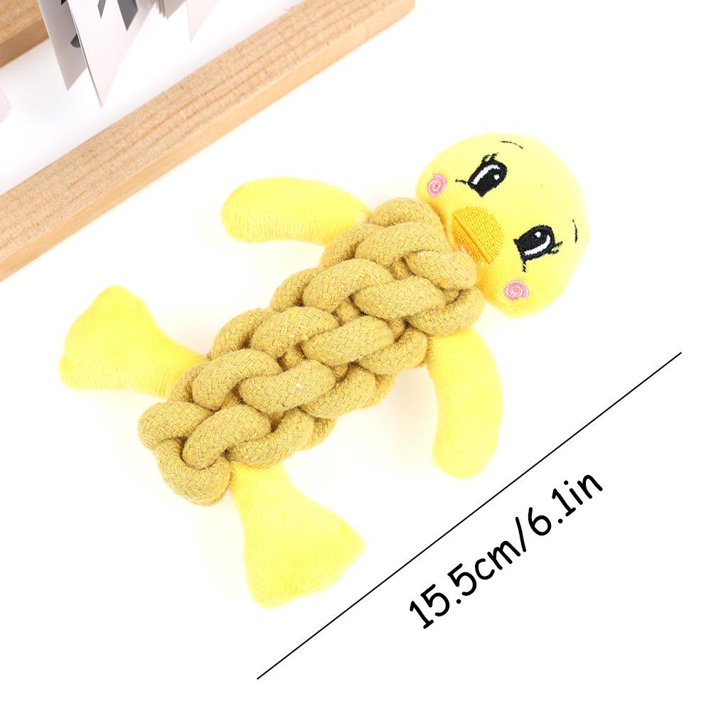 Pet Cotton Rope Toy - Durable Chew Toy for Dogs & Cats, Molar Teeth Cleaning, Interactive Tug-of-War Toy, Safe Natural Cotton,