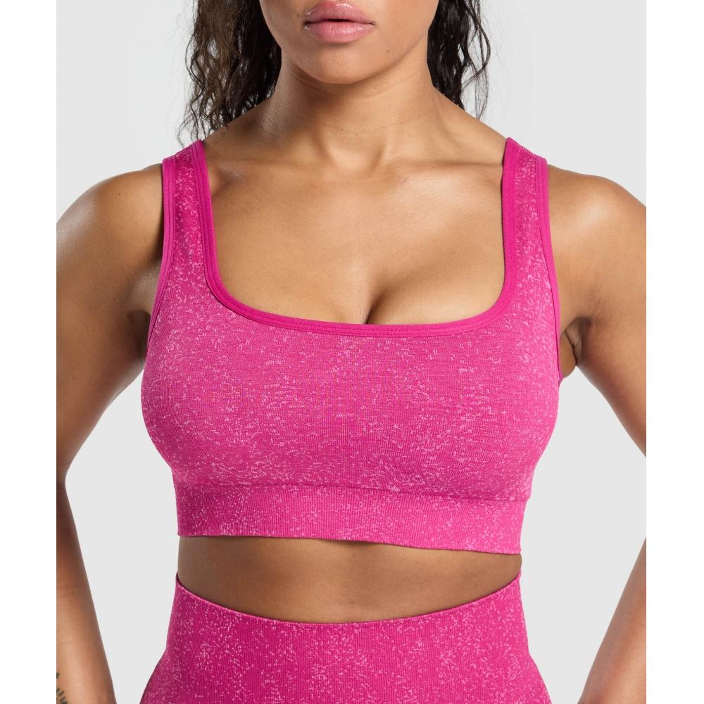 Gymshark Спортивный бюстгальтер Adapt Fleck Winning Pink Sour Pink B9a7h Kcqz