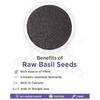 True Elements Basil Seeds 250g - Sabja Seeds | Tukmaria Seeds with High Fibre and Omega 3 | Seeds for Eating | Weight Management | Seeds Tukmaria