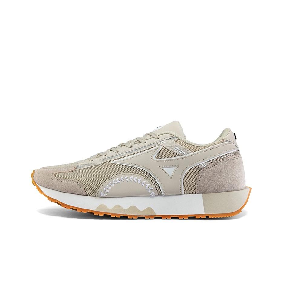 Mizuno LG 70-е Ретро Нескользящие Износостойкие Дышащие Низкие Тренировочные Кроссовки Унисекс Серые Белые D1GH220501