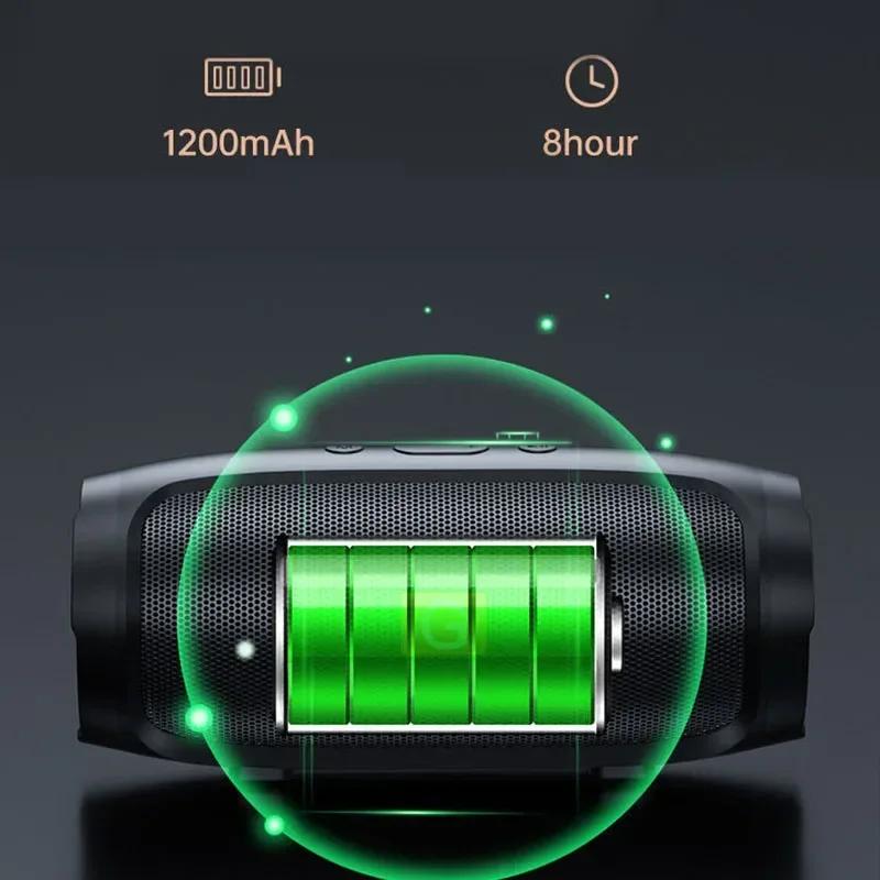 Портативный сабвуфер Bluetooth-динамики, наружный стереозвук, водонепроницаемый громкоговоритель, беспроводной звуковой ящик, поддержка FM-радио, TF-карта