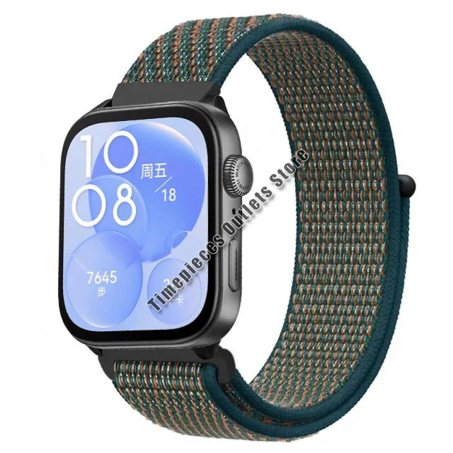 Нейлоновый ремешок-петля для Huawei Watch Fit 3 Sport, дышащий сменный браслет, браслет для Huawei Watch Fit 3, аксессуары для ремня