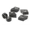Black ABS 6-Key Car Dashboard Air Conditioning Button Cover Set
