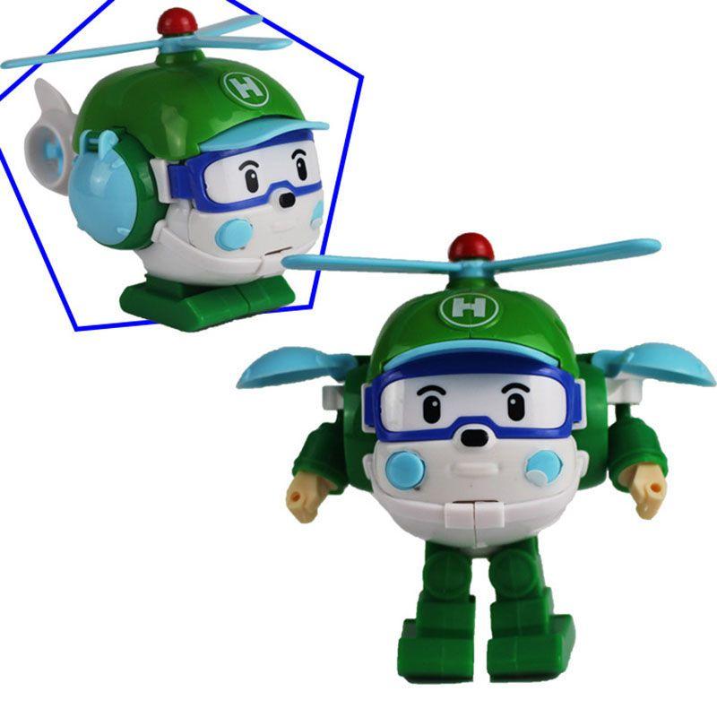 Высококачественный Робокар Поли Рой Эмбер Трансформеры Робот Фигурки Действия Машина Автобус Набор