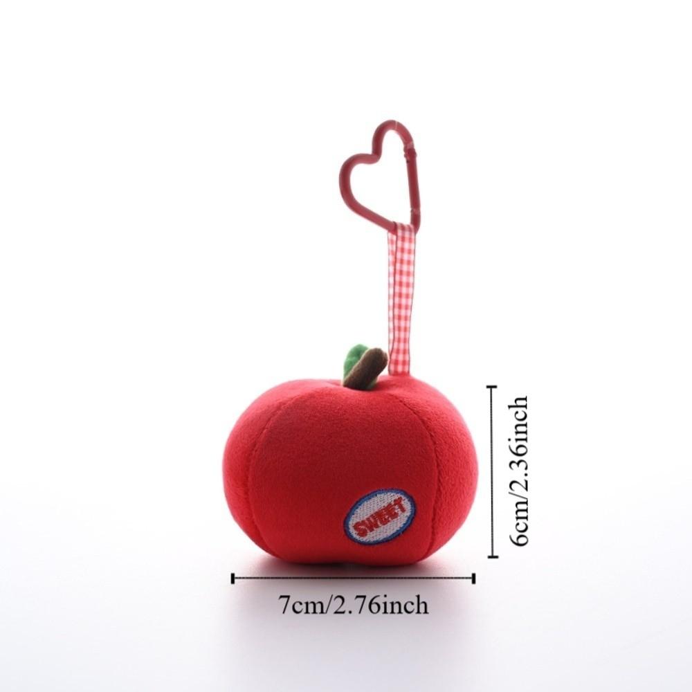 Persimmon Orange Bag Pendant Strawberry Plush Cherry Key Ring Fashion Fruit Key Chain Children