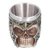 Кружка в форме черепа из смолы, нержавеющая сталь, антикоррозийная, легкая, маленькая, викинг-чашка для бара, домашней вечеринки
