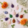Gemstone Teardrop Pendants 12 Pack Assorted 25x18mm