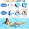 Надувные матрасы для бассейна для взрослых - 2 шт., Надувной гамак для бассейна, Многофункциональные матрасы для бассейна 4-в-1 для взрослых, Плавающий гамак для бассейна
