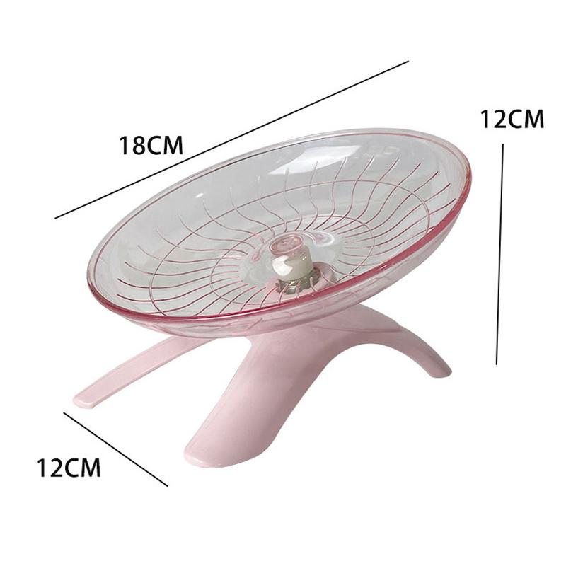 Колесо для хомяка Летающая тарелка для хомяка Бесшумное колесо для упражнений Беговое колесо для карликовых хомяков Песчанка Мыши Мелкие животные