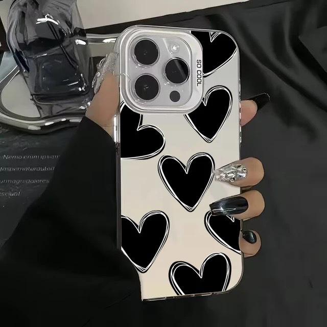 New heart-shaped protective case for iPhone 18, iPhone 16 Pro, creative 14/15 Pro Max matte finish, 13-inch screen.