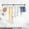 180 см вешалка для одежды для спальни, многоцелевая настенная промышленная трубчатая вешалка для одежды, экономящая место, подвесная полка с 3 крючками