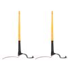 2 Pcs Whip Lights 340mm Long Amber Lighted Antenna Flagpole Lamp for ATV UTV